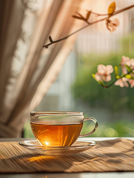 创意手端茶杯中国风简约优雅茶文化
