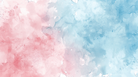创意水彩粉蓝色渐变手绘创意背景