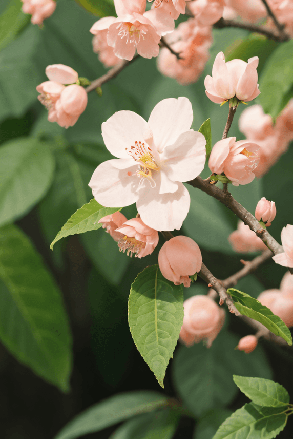 创意春天桃树上的桃花植物摄影图8