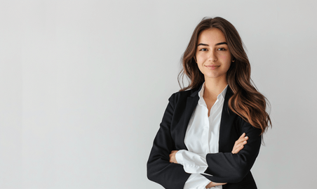 创意商务女青年形象办公女白领欧美人物