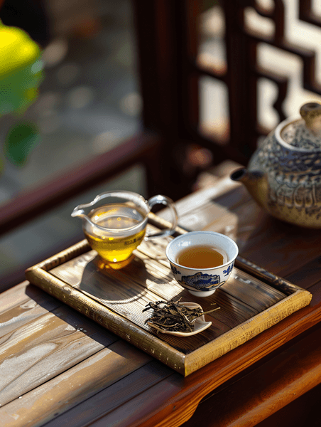 创意茶具餐饮茶道中式特写饮茶时光6