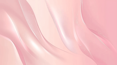 创意医美大气渐变美业粉色丝绸花朵粉色珠光色背景