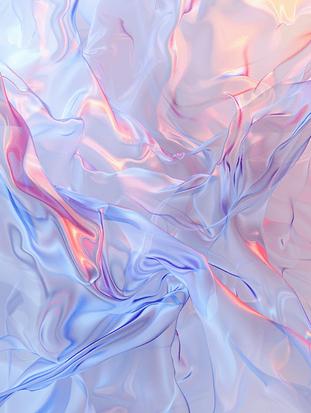 创意浅色褶皱手绘抽象酸性丝绸背景12