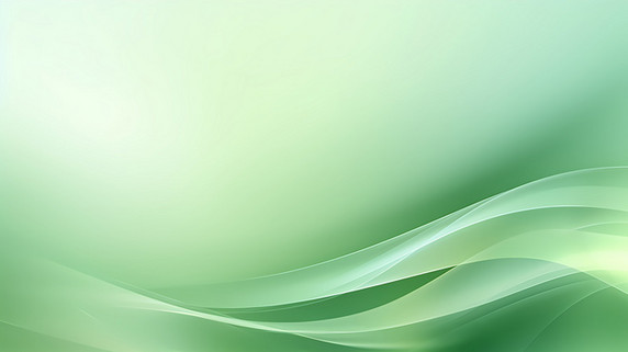大气企业科技商务简单平滑绿色渐变褶皱曲线线条背景