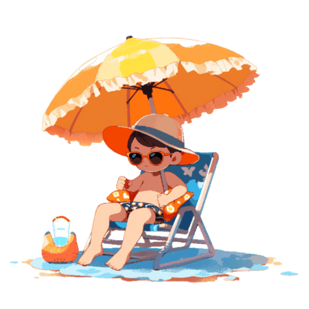 夏天防晒旅游度假夏季遮阳伞乘凉椅乘凉