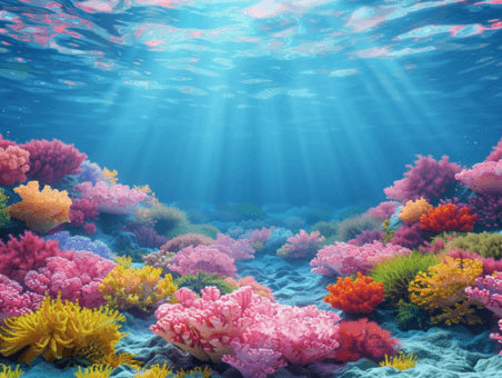 夏季夏天海底世界海洋生物海洋摄影图
