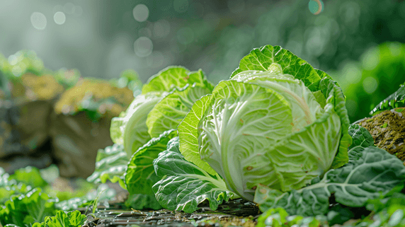 创意新鲜生鲜农业农产品蔬菜卷心菜摄影6