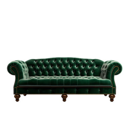 家具家居创意绿色沙发元素立体免抠图案