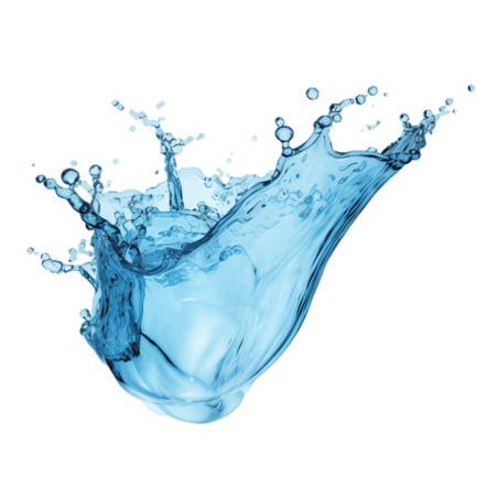 创意夏天清凉水液体飞溅蓝色水花元素立体免抠图案