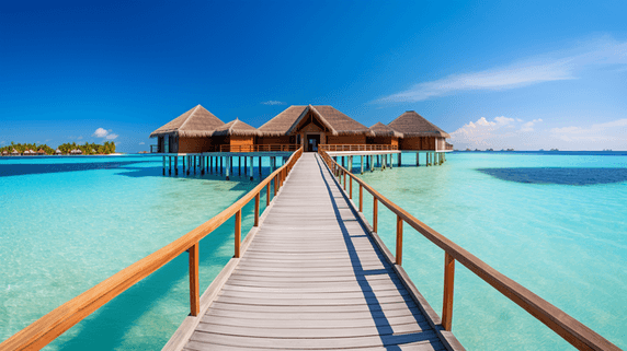 创意夏天夏季旅游马尔代夫风景旅游旅行度假海洋大海海滩海岛