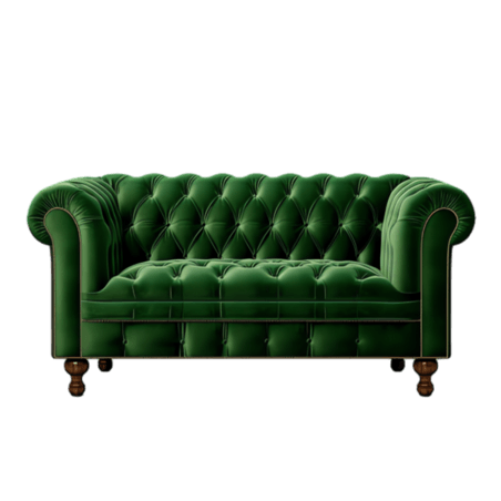 家具家居绿色沙发元素立体免抠图案