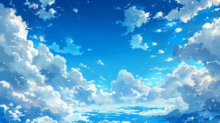 创意蓝天白云晴空美景云海云朵天空