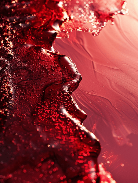 创意红色化妆品油彩渐变流线纹理的背景