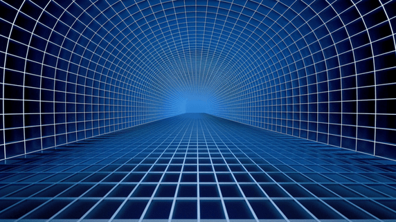 创意蓝色线条纹路合成创意素材背景