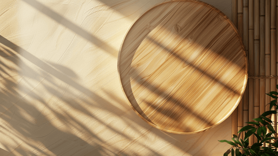 创意木盖木桌摆盘产品摄影俯视素材背景
