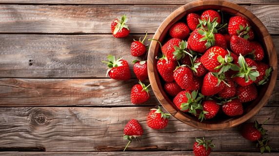 农作物果实创意新鲜美味的水果草莓21