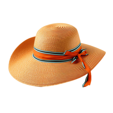 创意简约帽子夏天夏季防晒元素草帽免抠图案