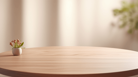 原木风干净明亮桌子创意简约主义客厅里的原木餐桌背景3