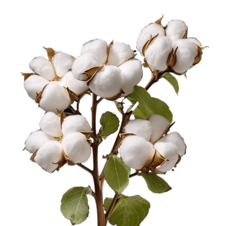 创意棉花植物元素农作物免抠图案