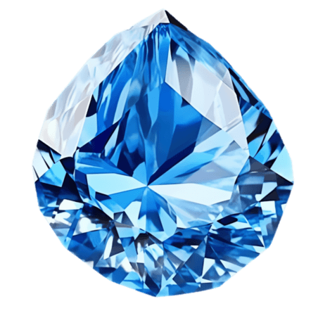 创意蓝色钻石元素立体免抠图案