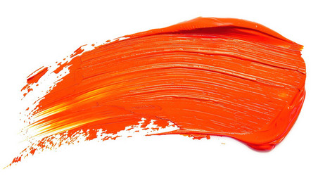 创意橙色涂料颜料涂抹图片
