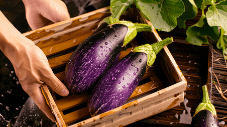 生鲜农业农产品新鲜蔬菜茄子摄影6
