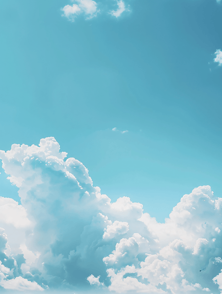 天空云朵云海晴空万里白云摄影图