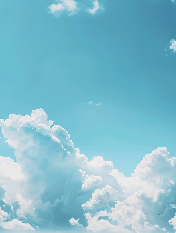 天空云朵云海晴空万里白云摄影图