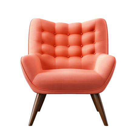 创意粉色家具椅子真皮沙发元素立体免抠图案