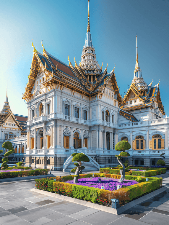 创意泰国曼谷大皇宫城市地标建筑