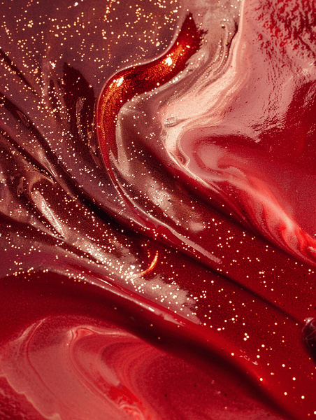 创意红色渐变化妆品油彩流线纹理商务的背景