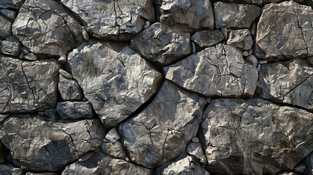 创意岩石堆叠立体描绘摄影照片