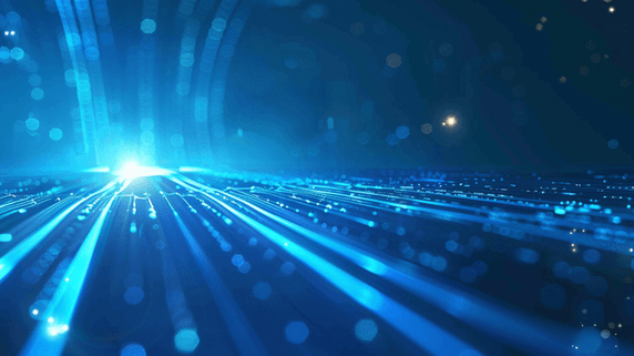 创意蓝色科技星光光线隧道的背景