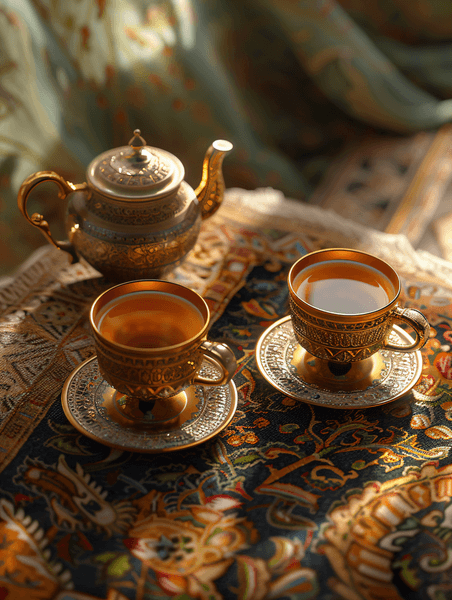创意茶具复古新疆金色西域茶杯