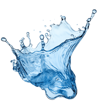 创意蓝色水花元素立体夏天清凉水液体飞溅