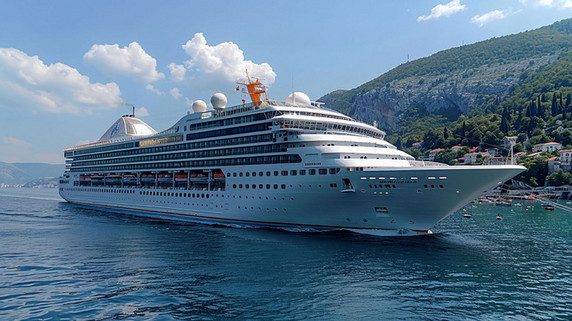 创意海洋轮船游轮度假旅游大海大船