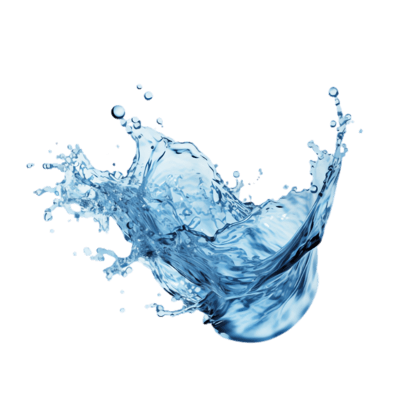 创意夏天清凉水液体飞溅蓝色水花元素
