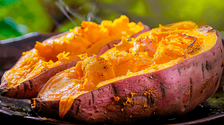 创意营养美味的烤红薯蔬菜农作物生鲜8