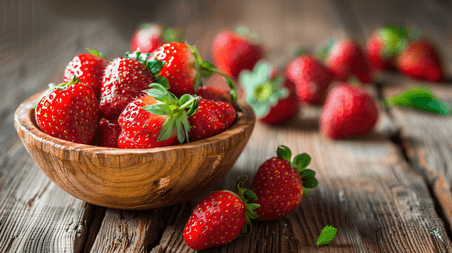创意农作物果实新鲜美味的水果草莓24