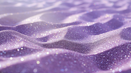 创意柔软闪闪发光的浅紫色沙子浪漫唯美沙漠闪粉设计