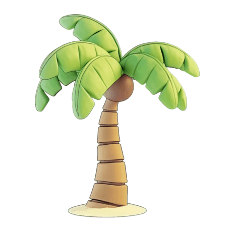 创意夏日主题装饰素材椰子树