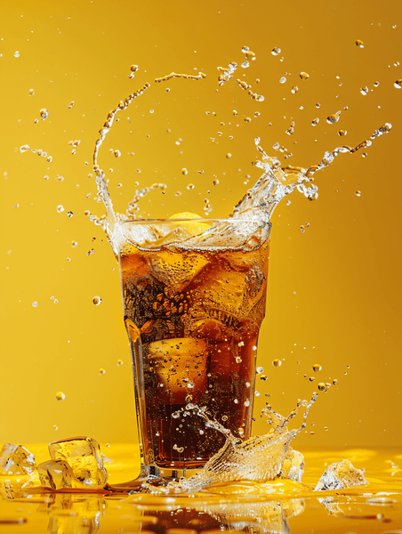 创意饮料可乐夏天清凉摄影图