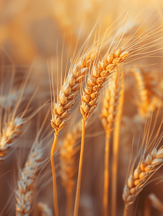 创意小麦植物农作物麦穗白天麦穗一片麦田生长摄影图
