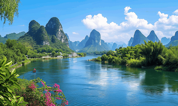 创意中国优雅美丽风景桂林丽江美丽的风景