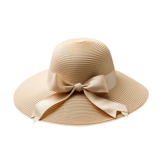 夏天夏季草帽防晒简约帽子元素免抠图案