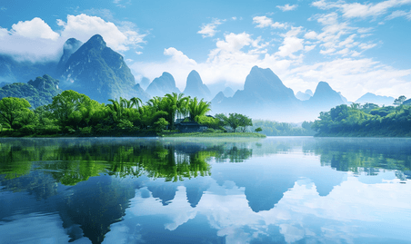 中国优雅美丽风景桂林丽江美丽的风景