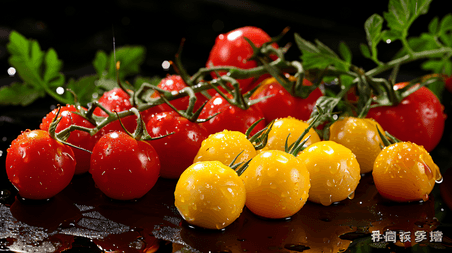 创意新鲜蔬菜小番茄水果生鲜摄影4