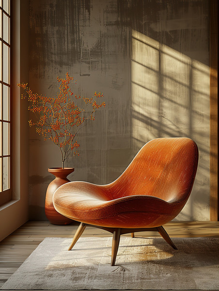 创意椅子休闲椅家居软装沙发现代化温馨舒服摄影图