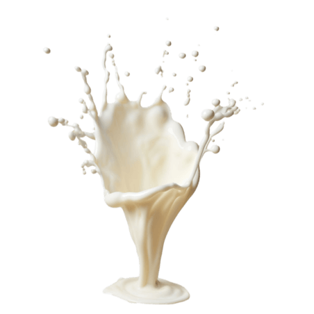 创意牛奶色液体元素立体免抠图案