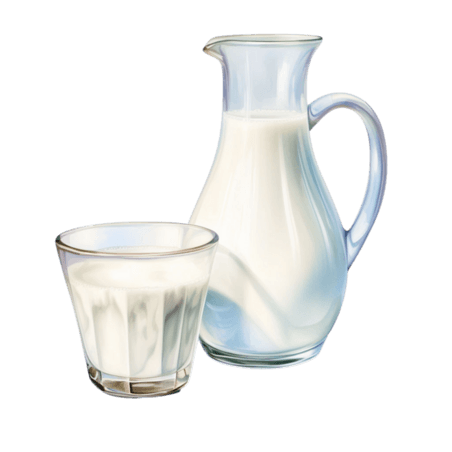 乳制品乳业奶制品鲜奶牛奶牧场元素立体免抠图案